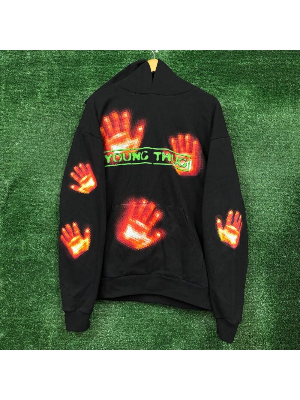 Young Thug UY Scuti Heat Hip-Hop Oversized Hoodie Size Large